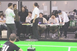 Disaster situation at Robocup 2003